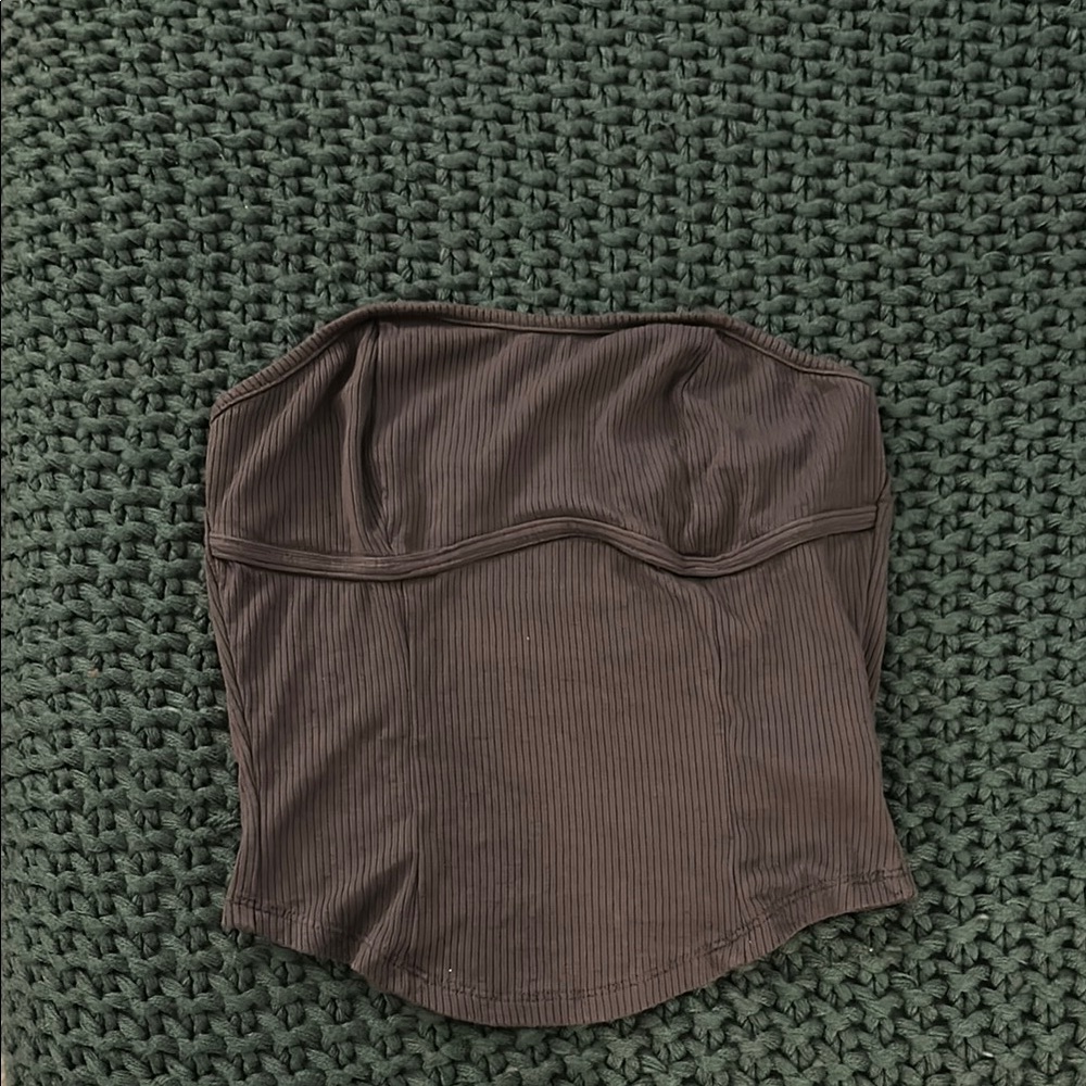 Brown-Grey Camisole with Seamless Stretch Design
